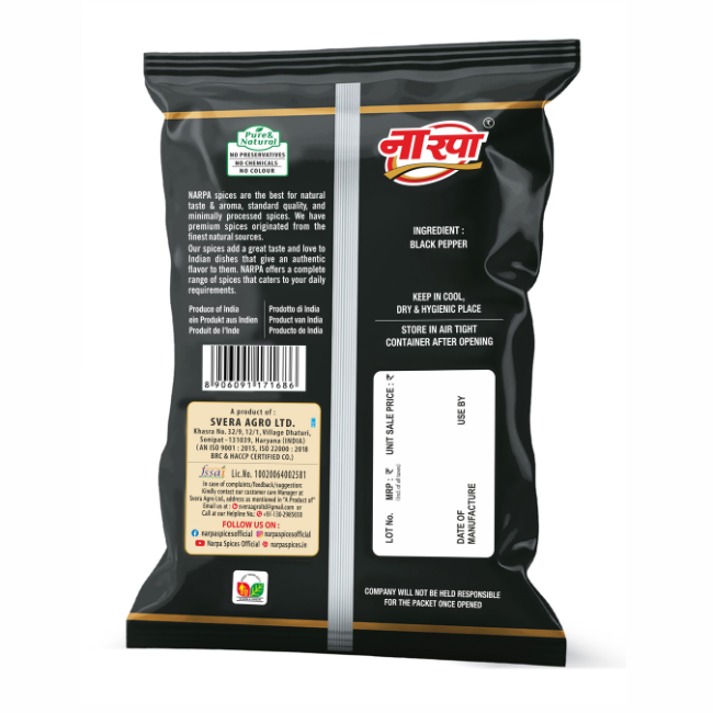 Black Pepper Whole