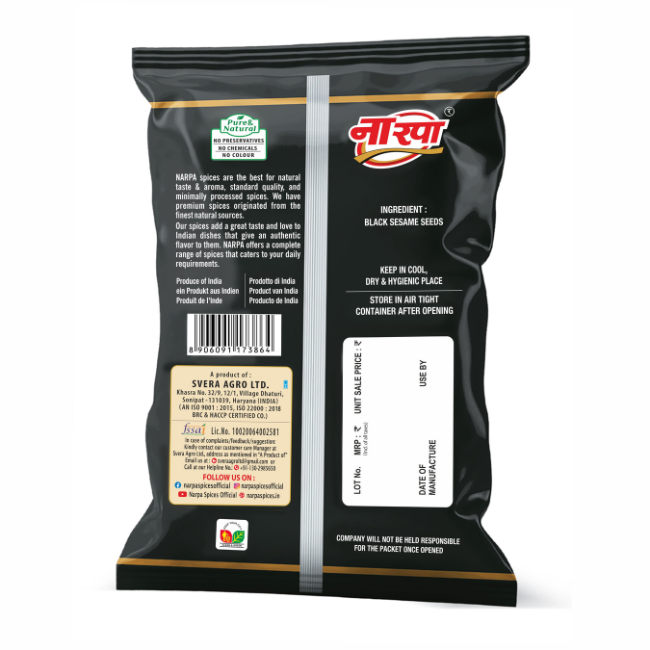 Sesame Seeds Black (Kale Till)